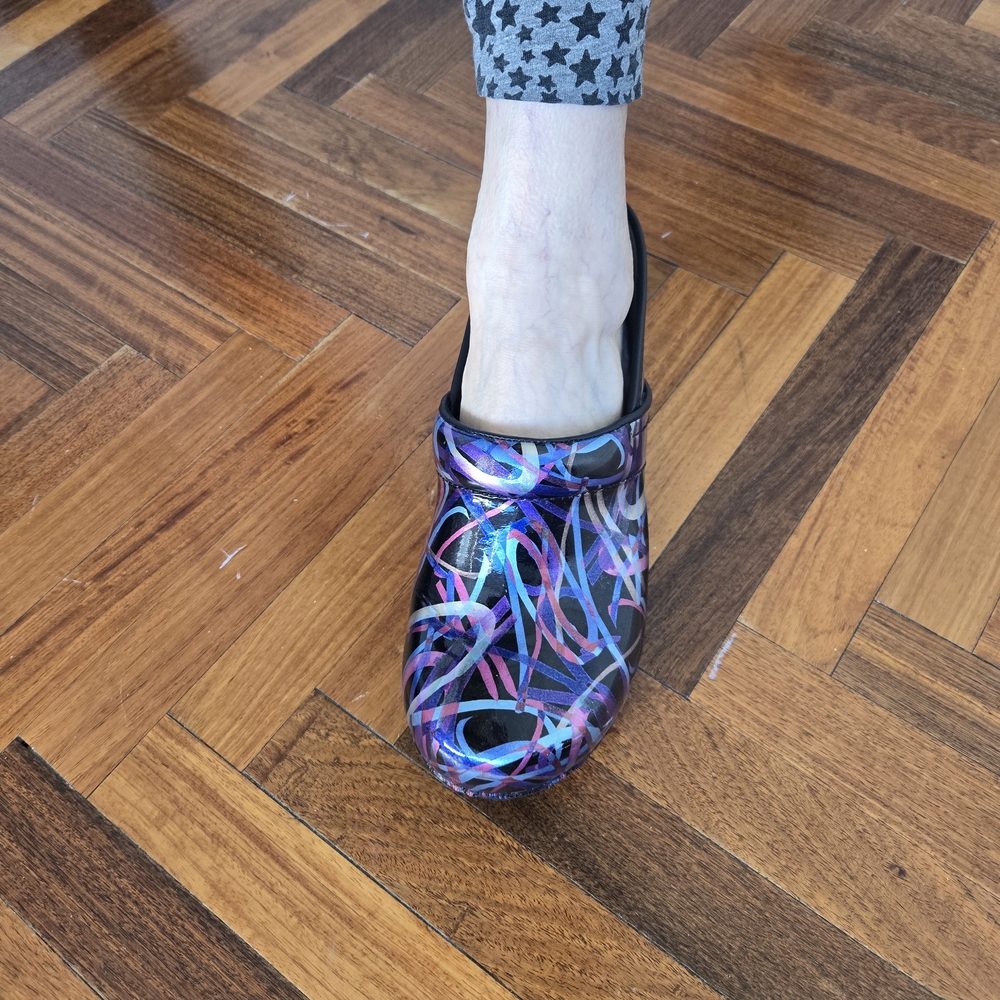 Dansko Black and Multicolor Women's Shoes